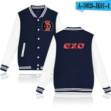 Load image into Gallery viewer, WEJNXIN EXO Kpop Baseball Jacket Women Men DONT MESS UP MY TEMPO Sweatshirts