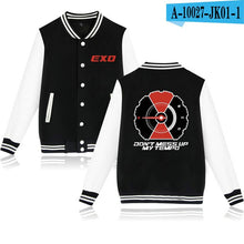 Load image into Gallery viewer, WEJNXIN EXO Kpop Baseball Jacket Women Men DONT MESS UP MY TEMPO Sweatshirts