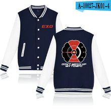 Load image into Gallery viewer, WEJNXIN EXO Kpop Baseball Jacket Women Men DONT MESS UP MY TEMPO Sweatshirts