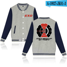 Load image into Gallery viewer, WEJNXIN EXO Kpop Baseball Jacket Women Men DONT MESS UP MY TEMPO Sweatshirts