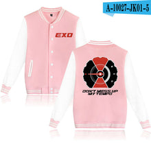 Load image into Gallery viewer, WEJNXIN EXO Kpop Baseball Jacket Women Men DONT MESS UP MY TEMPO Sweatshirts