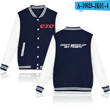 Load image into Gallery viewer, WEJNXIN EXO Kpop Baseball Jacket Women Men DONT MESS UP MY TEMPO Sweatshirts