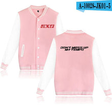 Load image into Gallery viewer, WEJNXIN EXO Kpop Baseball Jacket Women Men DONT MESS UP MY TEMPO Sweatshirts