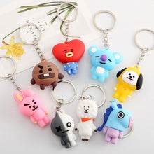 Load image into Gallery viewer, New 8 Styles Kpop Key chains Key Rings Kpop Suga Jimin J Hope Jin Rap Monster Jungkook V Pendant Keychains For Bags Gifts Ds