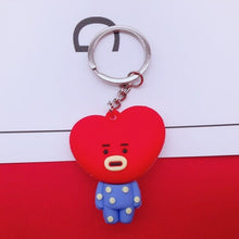 Load image into Gallery viewer, New 8 Styles Kpop Key chains Key Rings Kpop Suga Jimin J Hope Jin Rap Monster Jungkook V Pendant Keychains For Bags Gifts Ds