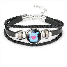 Load image into Gallery viewer, 15 Styles Kpop Leather Bracelets Men And Women Kpop Suga Tata Jimin Mang J Hope Bracelets Accessories Gifts Toys Ds