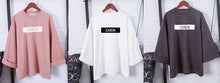 Load image into Gallery viewer, Kpop EXO Sweatshirt Women Pullover Jumper Baekhyun Chanyeol KAI LAY TAO  batwing sleeve Sweatshirt