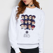 Load image into Gallery viewer, Exo hoodies women k pop EXO THE WAR cartoon printing  Sweatshirt
