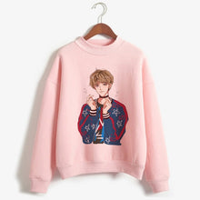 Load image into Gallery viewer, Kpop Exo Sweatshirt Women Autumn Winter Harajuku Casual Hoodies Letters Printed Pink Fleece Pullover K-pop Clothes For Female