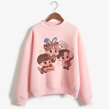 Load image into Gallery viewer, Kpop Exo Sweatshirt Women Autumn Winter Harajuku Casual Hoodies Letters Printed Pink Fleece Pullover K-pop Clothes For Female