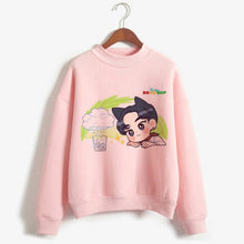 Load image into Gallery viewer, Kpop Exo Sweatshirt Women Autumn Winter Harajuku Casual Hoodies Letters Printed Pink Fleece Pullover K-pop Clothes For Female