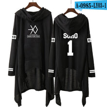 Load image into Gallery viewer, Kpop EXO New Fashion Korean EXO DO LAY SE HUN KAI SING FOR YOU EXO Hoodies Long skirt women Harajuku Sweatshirts Girls Pullovers