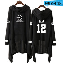 Load image into Gallery viewer, Kpop EXO New Fashion Korean EXO DO LAY SE HUN KAI SING FOR YOU EXO Hoodies Long skirt women Harajuku Sweatshirts Girls Pullovers