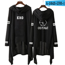 Load image into Gallery viewer, Kpop EXO New Fashion Korean EXO DO LAY SE HUN KAI SING FOR YOU EXO Hoodies Long skirt women Harajuku Sweatshirts Girls Pullovers