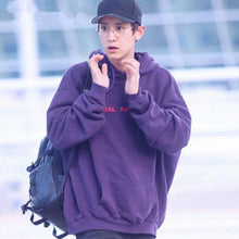 Load image into Gallery viewer, Mainlead KPOP EXO Chanyeol Cap Hoodie Sweatershirt Airport Fashion VIXX Ravi Purple
