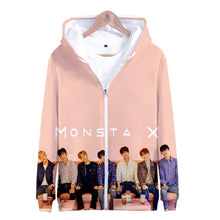 Load image into Gallery viewer, Monsta X 3D Printed Zipper Hoodies Women/Men Streetwear Clothes