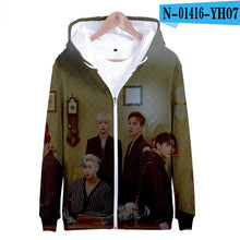 Load image into Gallery viewer, Monsta X 3D Printed Zipper Hoodies Women/Men Streetwear Clothes