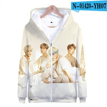 Load image into Gallery viewer, Monsta X 3D Printed Zipper Hoodies Women/Men Streetwear Clothes