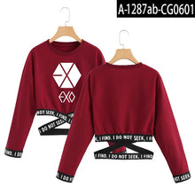Load image into Gallery viewer, Exo Crop Top Sweatshirt Spring